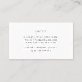 ファッションブロガー/スタイリスト/その他の名刺 名刺 (裏面)