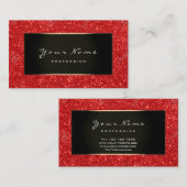 ファッションブロガーChampagne Red金ゴールド・ルーベン 名刺 (正面/裏面)