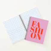 ファッションプリントピンクエステティック名門私立校風のデコモダンール ノートブック (内部)