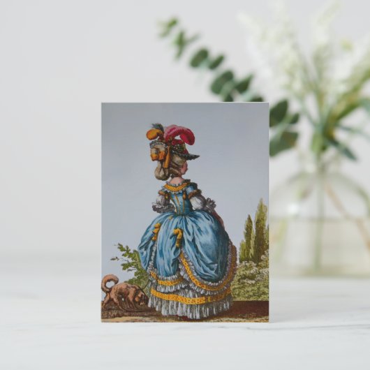 ファッションプレート18世紀~はがき招待状 インビテーションポストカード (スタンド正面)