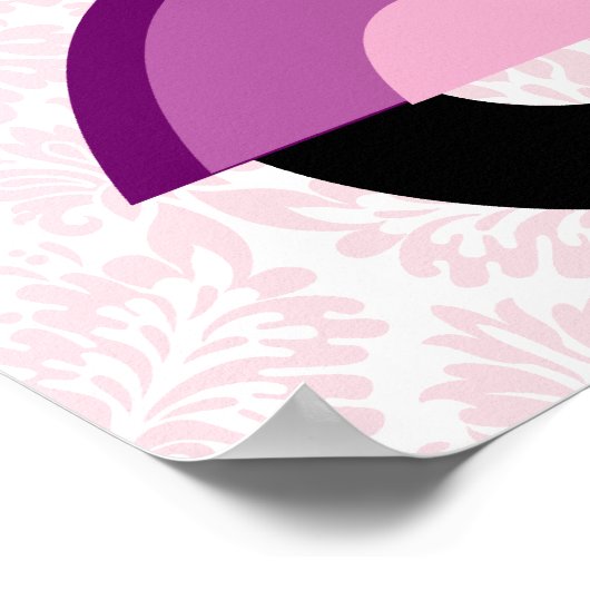 ファッションポスター販売スクーター女性ピンク ポスター (角)