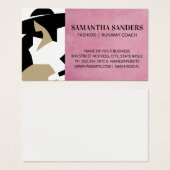 ファッションポーズの女性 (正面&裏面)