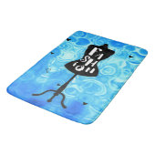 ファッションマネキンスタンドブルーレトロヴィンテージ バスマット (アングル)