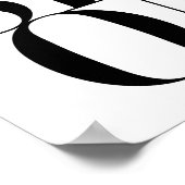 ファッションミニマルタイポグラフィポスタープリント ポスター (角)