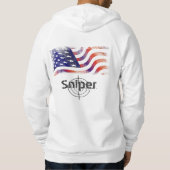 ファッションメンズアメリカ国旗のアパレル服 パーカ (裏面)