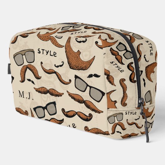 ファッションメンモノグラムの |パーソナライズされた | ドップキット (右コーナー)