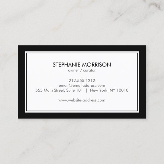 ファッションモダンガールとフレームブティック，スタイリスト 名刺 (裏面)