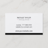 ファッションモダンメイクアップアーティスト 名刺 (裏面)