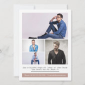 ファッションモデリング複合カード 招待状 (裏面)