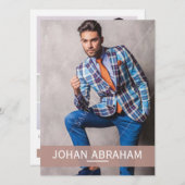 ファッションモデリング複合カード 招待状 (正面/裏面)