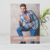 ファッションモデリング複合カード 招待状 (スタンド正面)