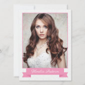 ファッションモデリング複合カード 招待状 (正面)