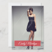 ファッションモデリング複合カード 招待状 (正面)