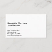 ファッションモデルキラキラ輝き 名刺 (裏面)