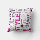 ファッションモデルスタイル美しいスターカウチ装飾用クッション クッション (裏面)