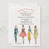 ファッションモデルファッション表示招待状 招待状 (正面)