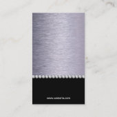 ファッションモデル | スチール 名刺 (裏面)