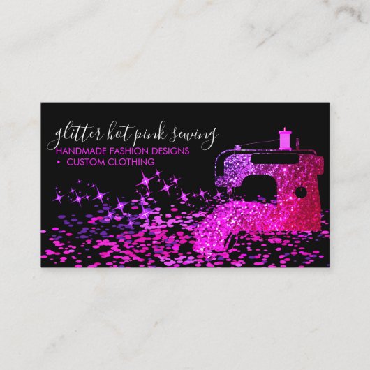 ファッションラックススタイリスト裁縫機布 名刺 (正面)