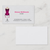 ファッションランジェリー（ピンク） 名刺 (正面/裏面)