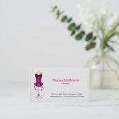 ファッションランジェリー（ピンク） 名刺 (スタンド正面)