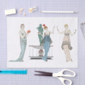 ファッションレディフランスのズアールデコデカップスクラップ 薄葉紙 (クラフト)