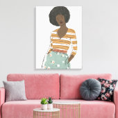 ファッションヴィネットポートレート キャンバスプリント (インサイチュ (リビング))