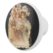 ファッションヴィンテージビクトリアンクリスマスセラミックノブ セラミックノブ (右)