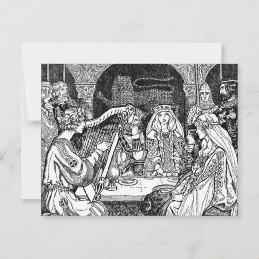ファッション中世グリーティングカード カード (正面)