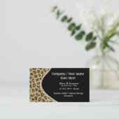 ファッション動物の毛皮の斑点 名刺 (スタンド正面)