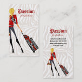 ファッション名刺ハンドバッグスーツケースゼブラ2 名刺 (正面/裏面)