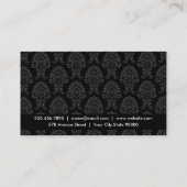 ファッション家 |要華美素、ダマスク（黒） 名刺 (裏面)