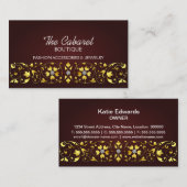 ファッション小物およびジュエリー 名刺 (正面/裏面)