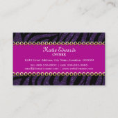 ファッション小物およびジュエリー 名刺 (裏面)