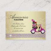 ファッション小物の財布のジュエリーの紫色の金ゴールド2 名刺 (裏面)