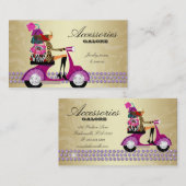 ファッション小物の財布のジュエリーの紫色の金ゴールドReg 名刺 (正面/裏面)