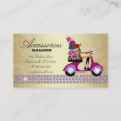 ファッション小物の財布のジュエリーの紫色の金ゴールドReg 名刺 (裏面)