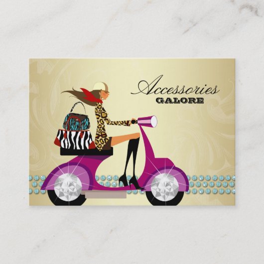 ファッション小物の財布のジュエリーの青い金ゴールド2 名刺 (正面)