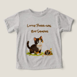 ファッション幼稚園子猫ネズミTシャツ