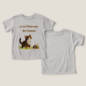 ファッション幼稚園子猫ネズミTシャツ (デザイン正面&裏面)