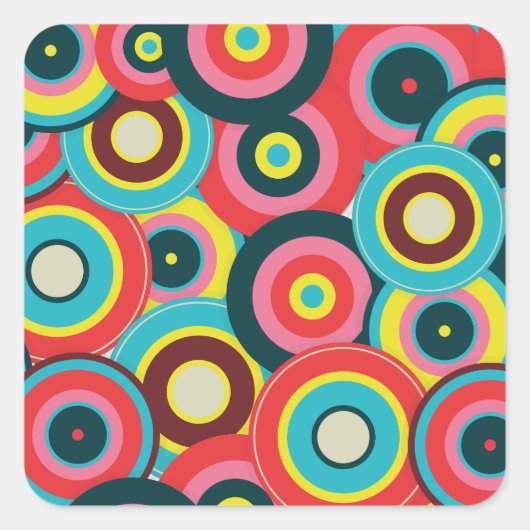 ファッション幾何学的ヴィンテージ – パタスタイリッシューン スクエアシール (正面)