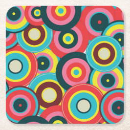 ファッション幾何学的ヴィンテージ – パタスタイリッシューン スクエアペーパーコースター