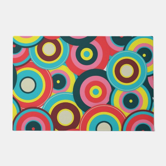 ファッション幾何学的ヴィンテージ – パタスタイリッシューン ドアマット (正面)