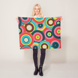 ファッション幾何学的ヴィンテージ – パタスタイリッシューン フリースブランケット