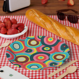 ファッション幾何学的ヴィンテージ – パタスタイリッシューン ペーパープレート