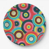 ファッション幾何学的ヴィンテージ – パタスタイリッシューン ペーパープレート (正面)