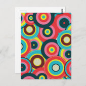 ファッション幾何学的ヴィンテージ – パタスタイリッシューン ポストカード (正面/裏面)