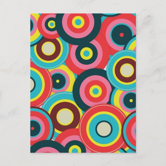 ファッション幾何学的ヴィンテージ – パタスタイリッシューン ポストカード (正面)