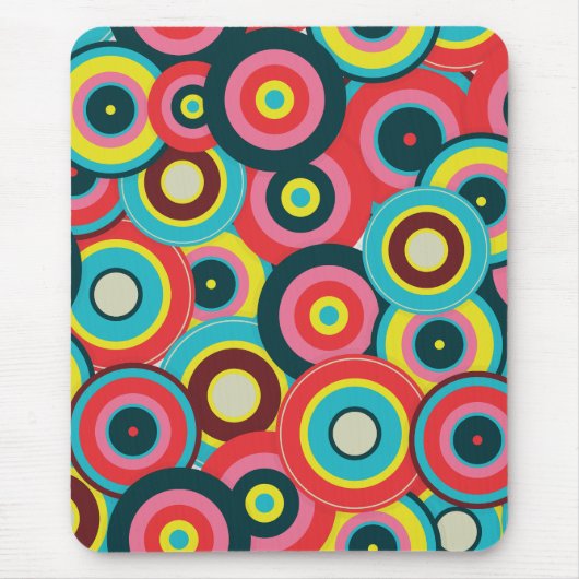ファッション幾何学的ヴィンテージ – パタスタイリッシューン マウスパッド (正面)