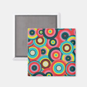 ファッション幾何学的ヴィンテージ – パタスタイリッシューン マグネット (正面/裏面)