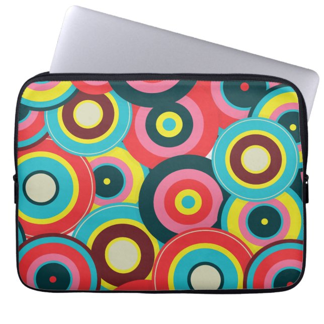 ファッション幾何学的ヴィンテージ – パタスタイリッシューン ラップトップスリーブ (正面)